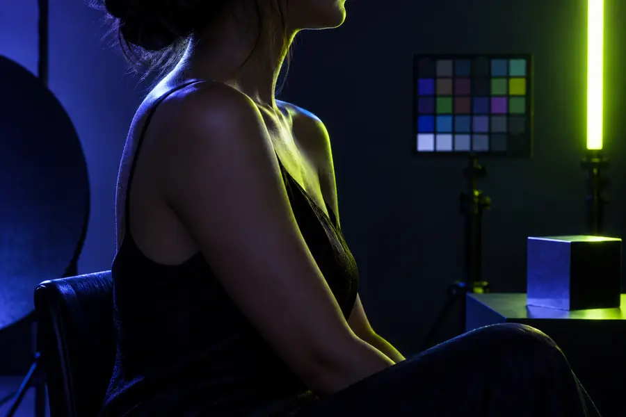 Reference portrait used as a controlled test input